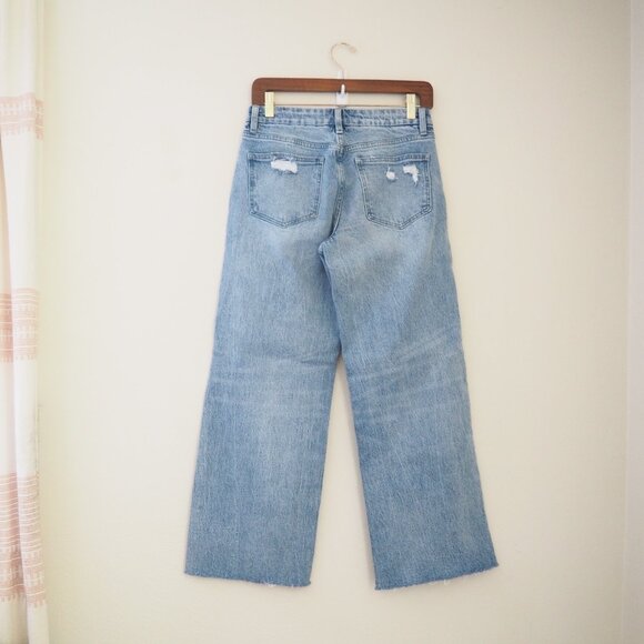 Vervet Mid Rise Wide Leg Distressed Jeans sz 26 - Picture 7 of 8